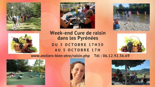 week-end cure de raisin Pyrénées