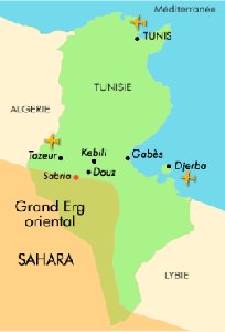 carte Tunisie Sabria